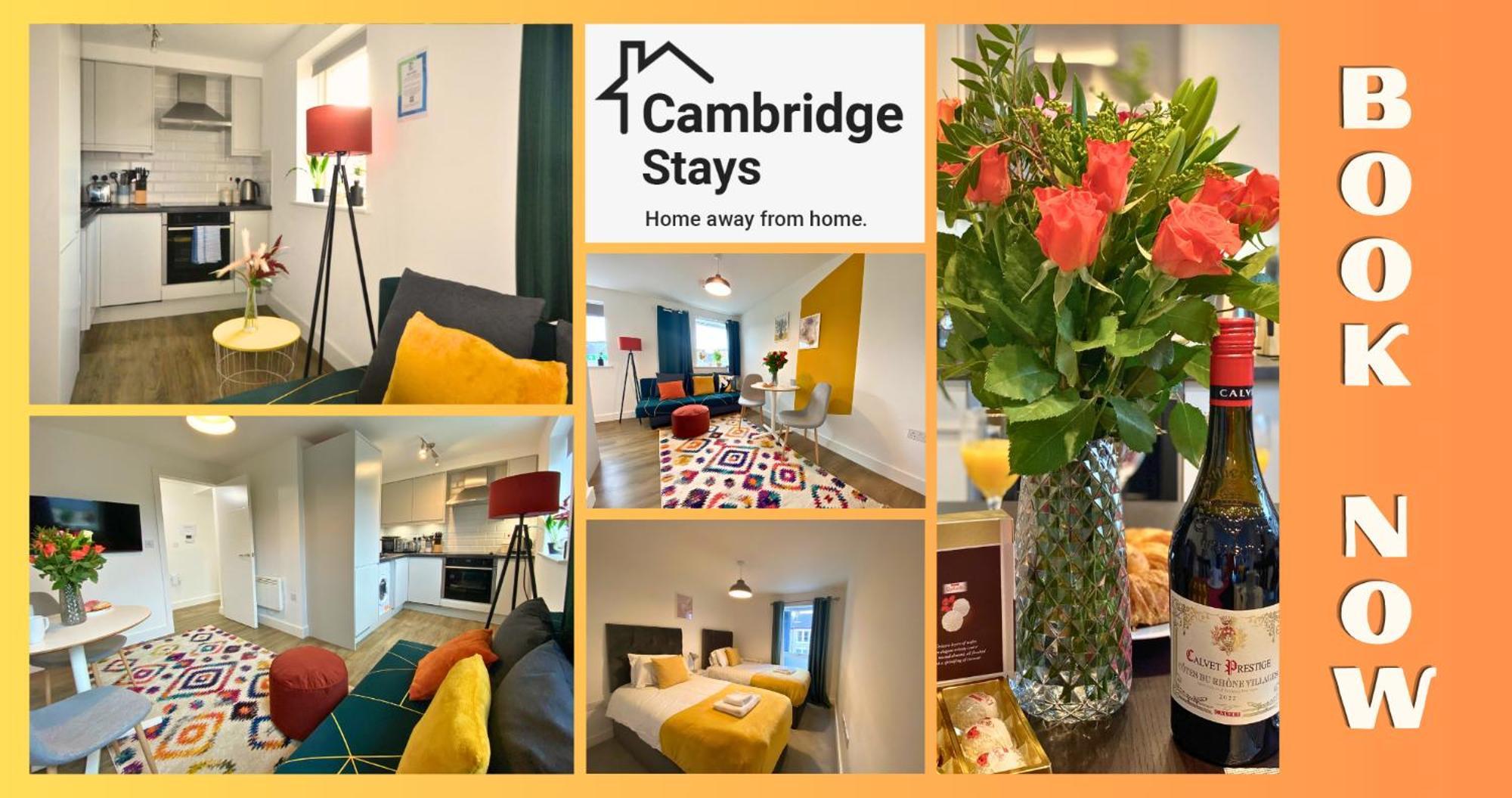 Cambridge Stays Central Apart Hotel 1Br Flats-Easy Walk To City Centre-Parking 外观 照片